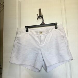 Lilly Pulitzer White Shorts Size 12 Coastal Preppy Summer